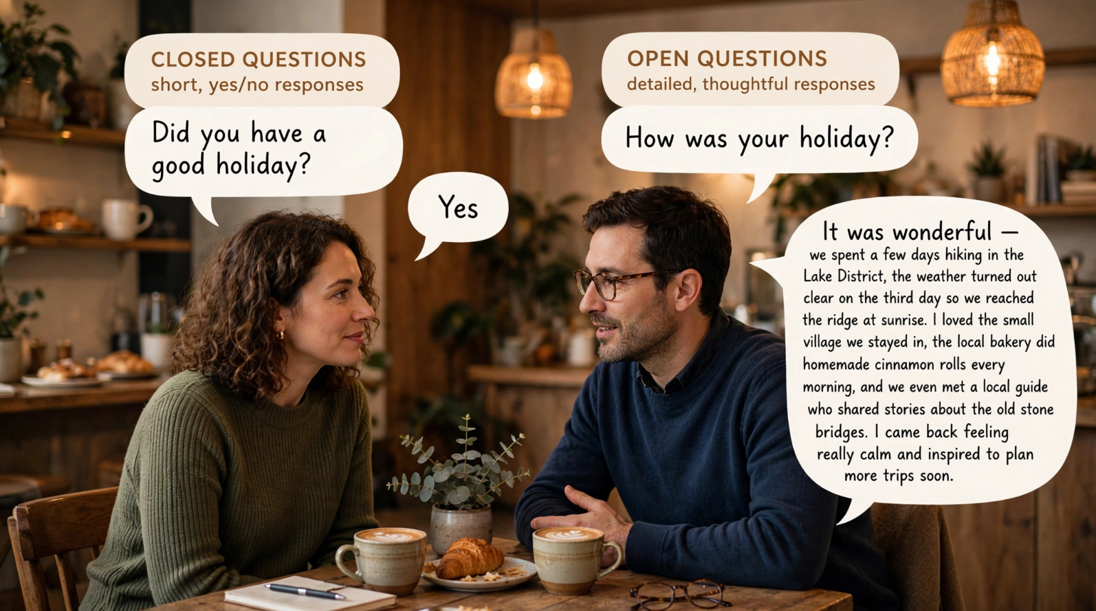How to Turn a Conversation into a Connection The Power of Open-Ended Questions