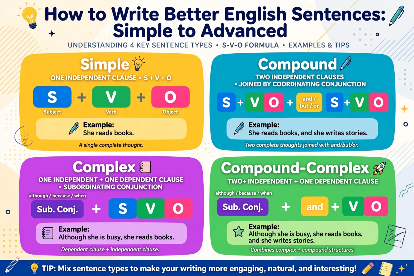 How to Write Better English Sentences From Simple to Advanced