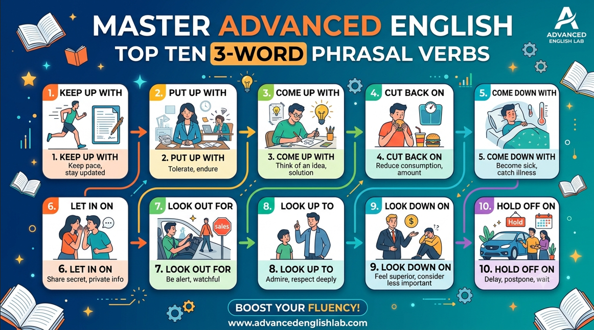 Master Advanced English Your Complete Guide to 3-Word Phrasal Verbs