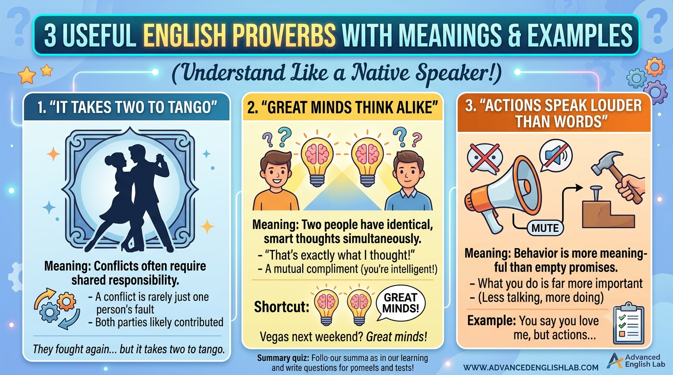 Master Modern English 3 Super Useful Proverbs for Fluent Conversations