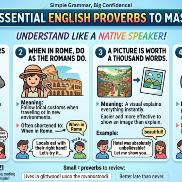 Master Modern English 4 Essential Proverbs for Fluent Conversations