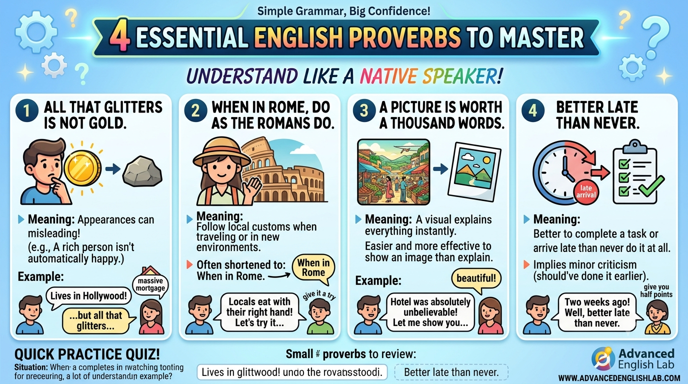 Master Modern English 4 Essential Proverbs for Fluent Conversations