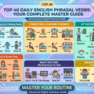 Master Your Routine: 40 Essential Phrasal Verbs for Everyday English