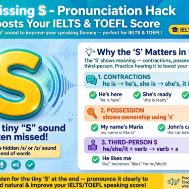 Master the Missing S Sound pronunciation hack infographic