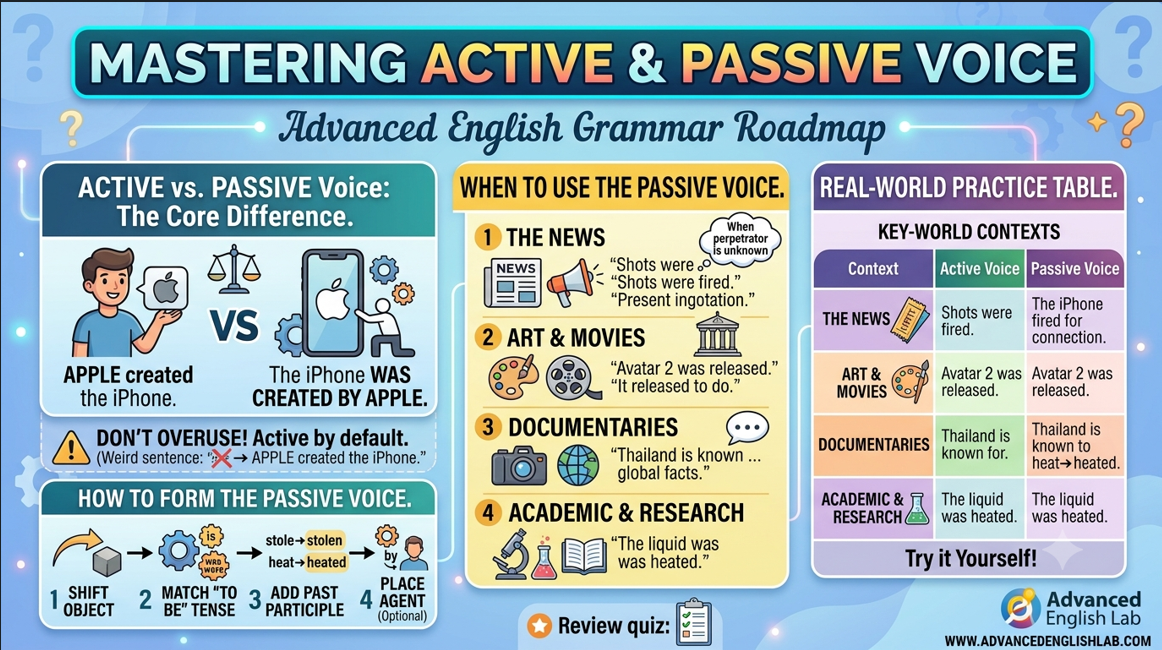 Mastering Active and Passive Voice: