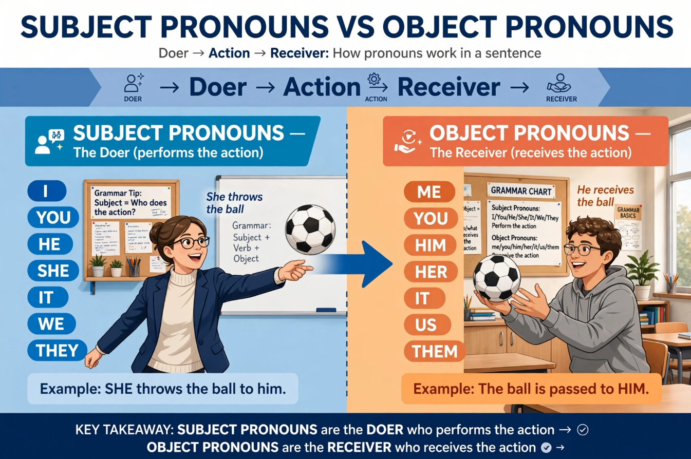 Mastering Subject & Object Pronouns HE or HIM I or ME SHE AND I or HER AND I