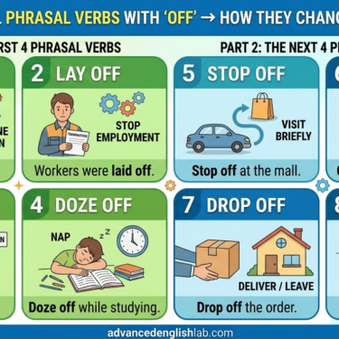 Phrasal Verbs with OFF How 8 Simple Verbs Totally Change Meaning