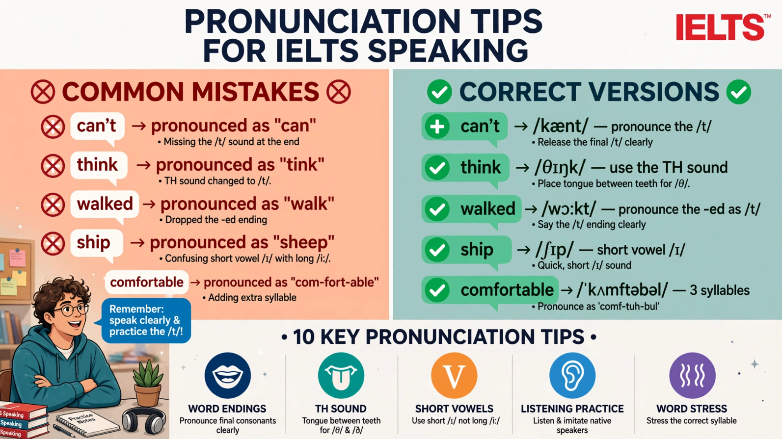 Top 10 Pronunciation Tips for IELTS Success