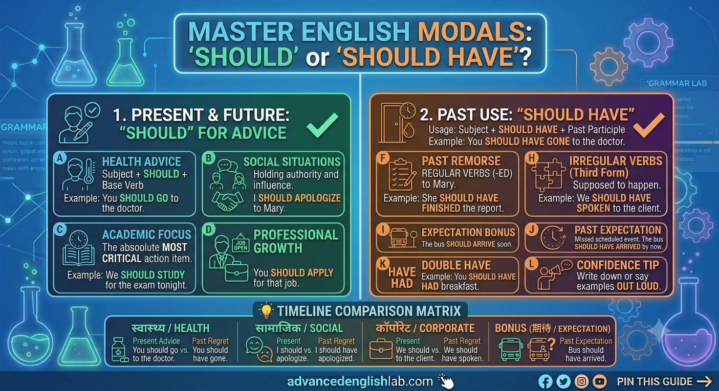Should vs. Should Have How to Master English Modals for Advice and Regret