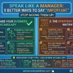 Speak Like a Manager 8 Better Ways to Say Important in Business