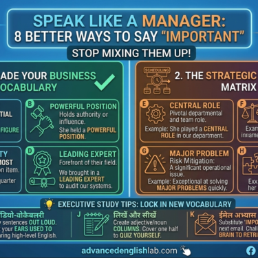 Speak Like a Manager 8 Better Ways to Say Important in Business