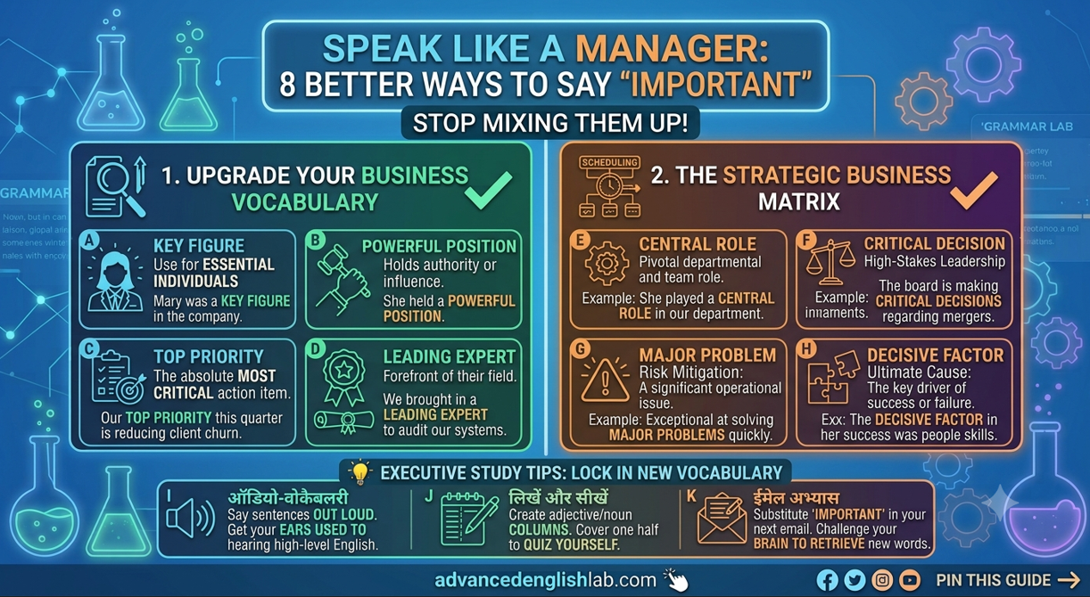 Speak Like a Manager 8 Better Ways to Say Important in Business