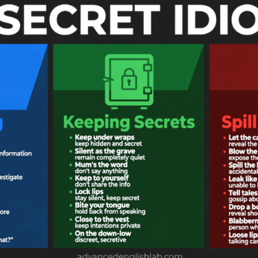 Speak Like a Native 24 Essential Idioms for Keeping & Spilling Secrets