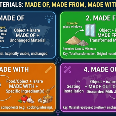 The Preposition Blueprint Mastering Made Of, Made From, Made With, and Made Out Of