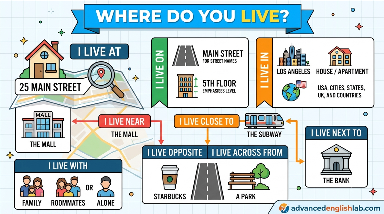 The Ultimate Guide to I live in, on, at, near, or close to