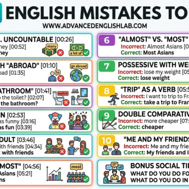 Top 10 Common English Mistakes (And How to Easily Avoid Them!)