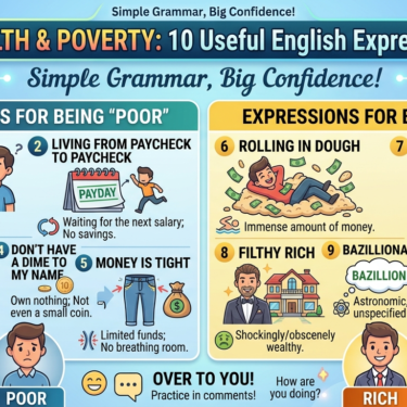 Wealth & Poverty 10 Essential English Idioms for Rich and Poor