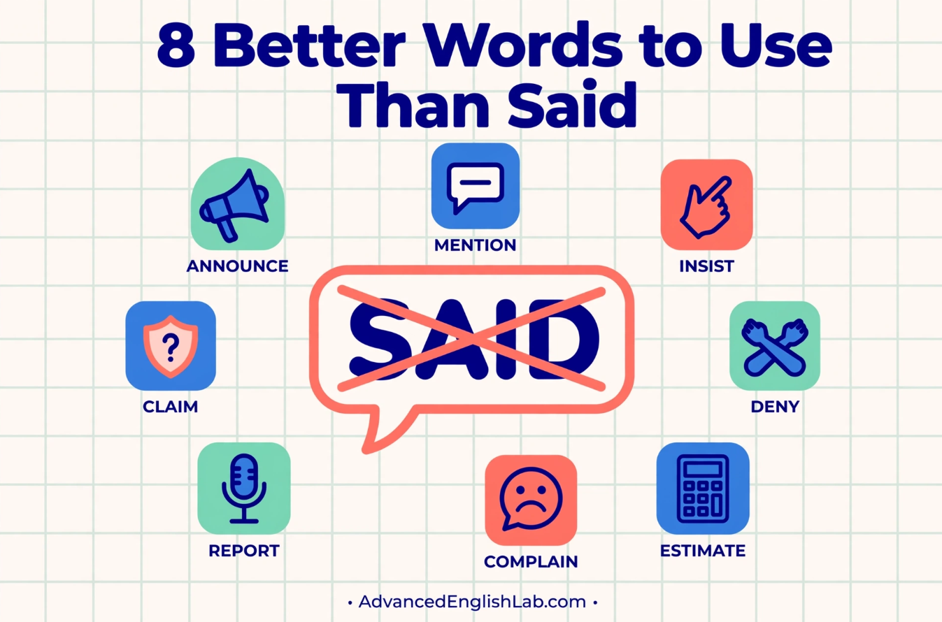 8 Better Words to Use Than Said (Sound More Precise & Professional)