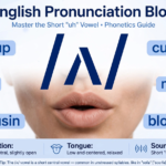 Phonetic chart showing how to pronounce the short U sound ʌ with example words
