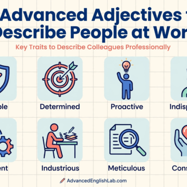 advanced adjectives to describe people at work