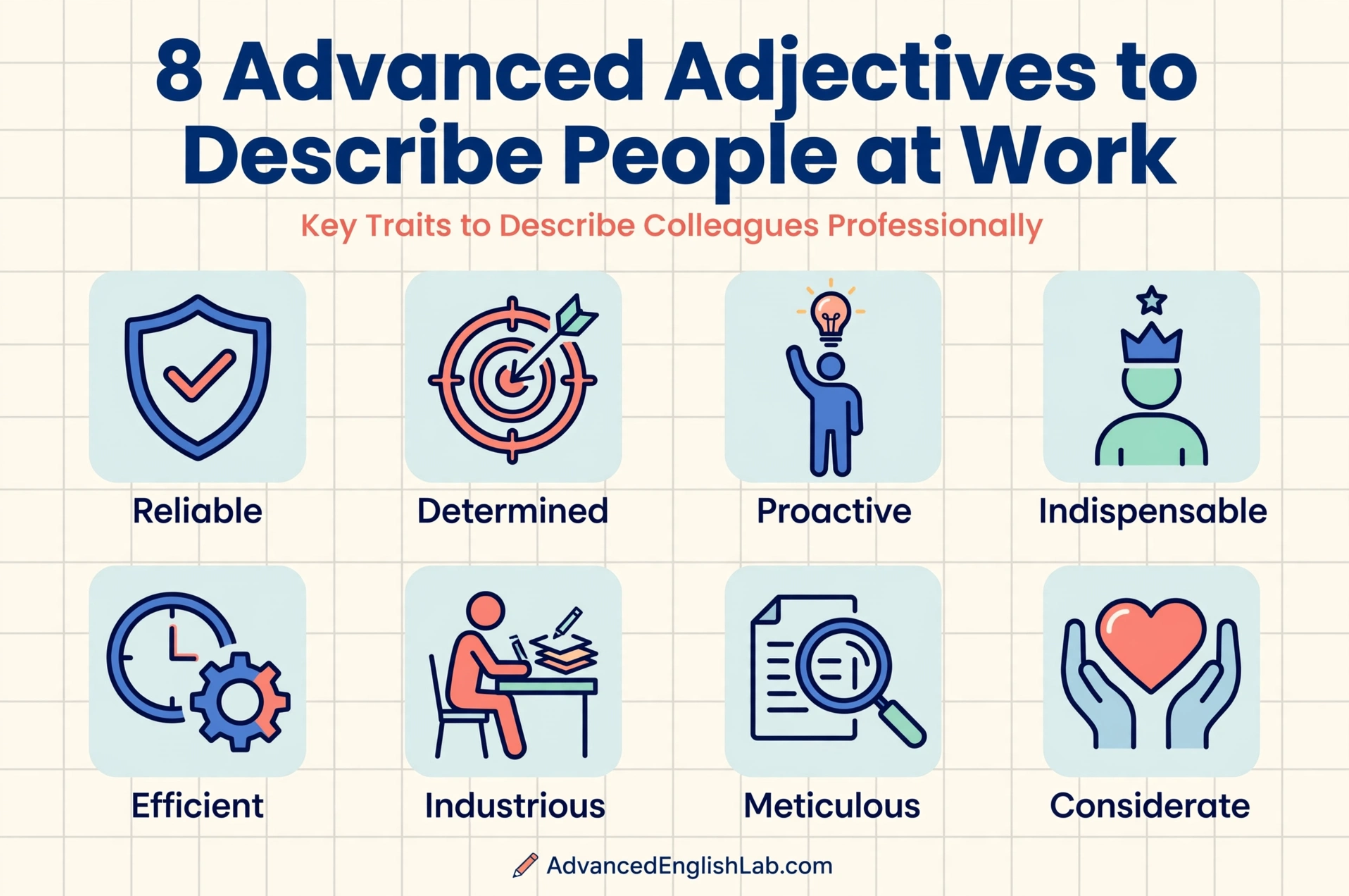 advanced adjectives to describe people at work